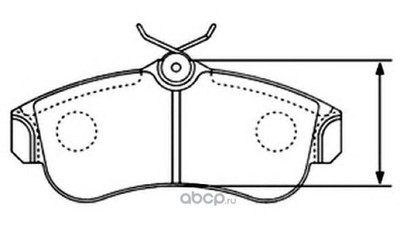 Комплект тормозных колодок (ASVA) AKD1265 Комплект тормозных колодок (ASVA) AKD1265