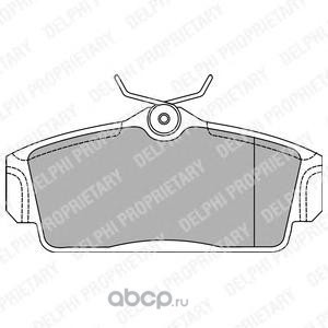 Комплект тормозных колодок, дисковый тормоз (Delphi) LP1435 Комплект тормозных колодок, дисковый тормоз (Delphi) LP1435