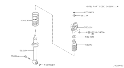    (NISSAN) 550204M411