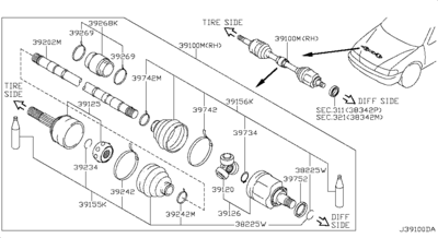  ,   (NISSAN) 391004M776