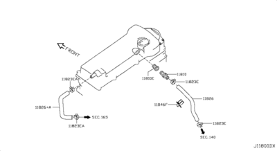 Клапан рециркуляции выхлопных газов (NISSAN) 1181095F0A Клапан рециркуляции выхлопных газов (NISSAN) 1181095F0A
