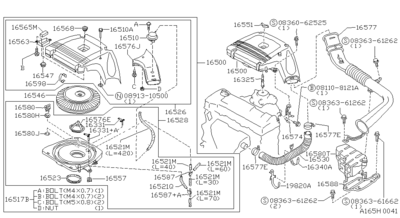   (NISSAN) 1654677A10