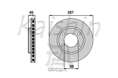 Тормозной диск (Kaishin) CBR179 Тормозной диск (Kaishin) CBR179 (фото)