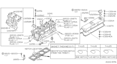 Болт с шестигранной головкой (NISSAN) 110561C310 Болт с шестигранной головкой (NISSAN) 110561C310