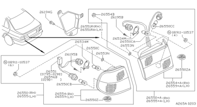   (NISSAN) 265503N485