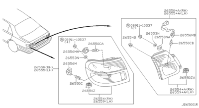   (NISSAN) 265545M528