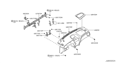  (NISSAN) 6881095F0A