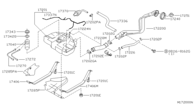 Деталь (NISSAN) 172024U100 Деталь (NISSAN) 172024U100