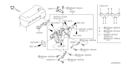 Прокладка коллектора (NISSAN) 161754M500 Прокладка коллектора (NISSAN) 161754M500