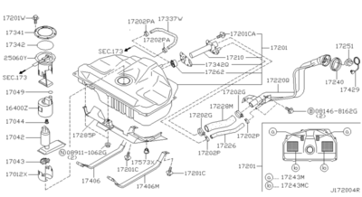 ������ ��������� (NISSAN) 170494M400
