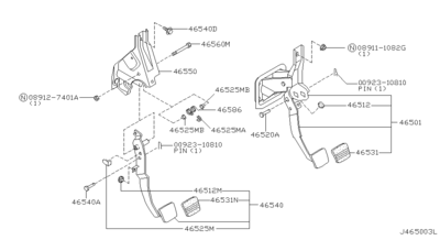   (NISSAN) 465715M015