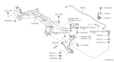   (NISSAN) 546144M400