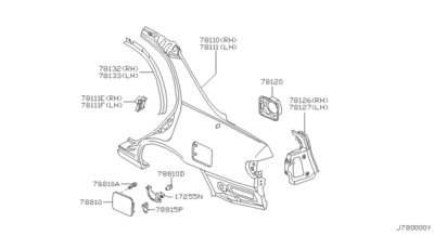  (NISSAN) 781204M500