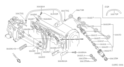   (NISSAN) 16613V0706