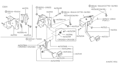 ������ �������� ��������� (NISSAN) 4653511P01