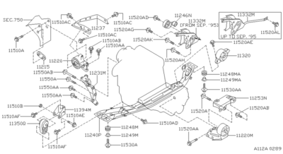 Болт с шестигранной головкой (NISSAN) 544590M013 Болт с шестигранной головкой (NISSAN) 544590M013