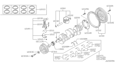 ������� �������� (NISSAN) 122074M503