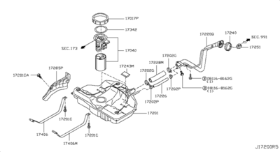 ��������� ��������� (NISSAN) 1724095F0A
