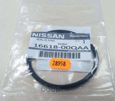 Кольцо резиновое (NISSAN) 1661800QAA Кольцо резиновое (NISSAN) 1661800QAA