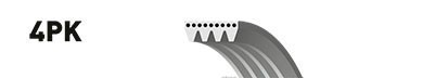 Ремень поликлиновой (Gates) 4PK1100 Ремень поликлиновой (Gates) 4PK1100