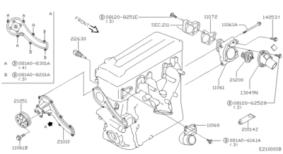   (NISSAN) 2101053J04