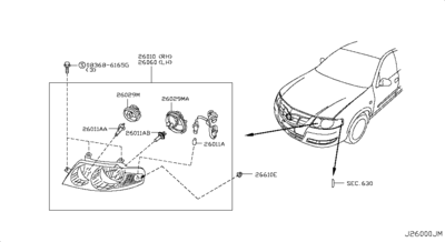  (NISSAN) 2601095F0E