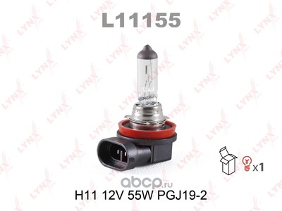   h11 12v 55w (LYNX auto) L11155 ()