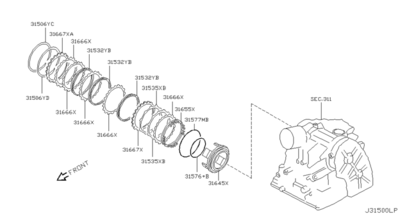 Кольцо резиновое (NISSAN) 315268E007 Кольцо резиновое (NISSAN) 315268E007