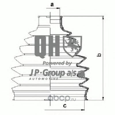 Комплект пыльника (JP Group) 4043600319