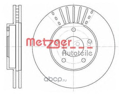 Тормозной диск (Metzger) 668110
