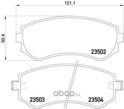 Комплект тормозных колодок, дисковый тормоз (Mintex) MDB1844 Комплект тормозных колодок, дисковый тормоз (Mintex) MDB1844