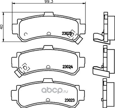 Комплект тормозных колодок, дисковый тормоз (Hella) 8DB355017191 Комплект тормозных колодок, дисковый тормоз (Hella) 8DB355017191