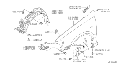  (NISSAN) 638405M400