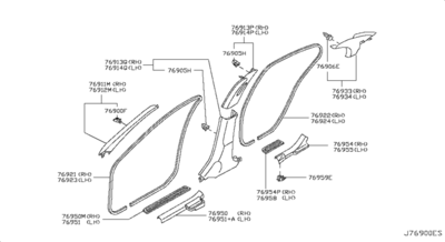Деталь (NISSAN) 7691195F0A Деталь (NISSAN) 7691195F0A
