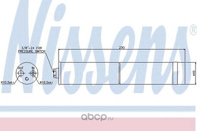 Осушитель кондиционера (Nissens) 95383 Осушитель кондиционера (Nissens) 95383