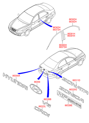   (Hyundai-KIA) 863823K001