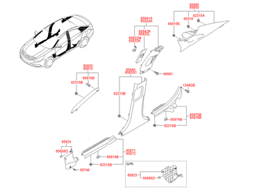     (Hyundai-KIA) 858103S100TX
