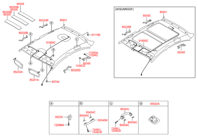 Солнцезащитный козырек (Hyundai-KIA) 852013S061TX Солнцезащитный козырек (Hyundai-KIA) 852013S061TX