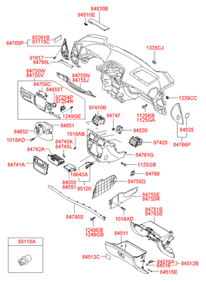     (Hyundai-KIA) 847613K000CH