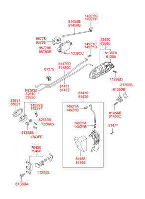 ограничитель двери (Hyundai-KIA) 794803C000 ограничитель двери (Hyundai-KIA) 794803C000
