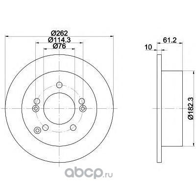 Тормозной диск (Textar) 92156803 Тормозной диск (Textar) 92156803
