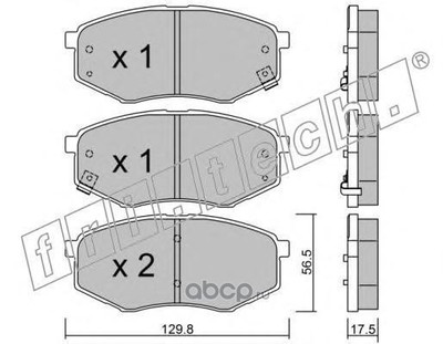 Комплект тормозных колодок, дисковый тормоз (fri.tech.) 9580 Комплект тормозных колодок, дисковый тормоз (fri.tech.) 9580