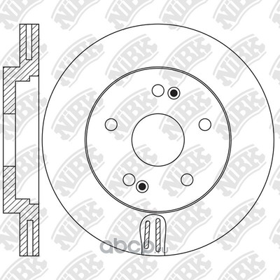 Диски тормозные (NiBK) RN1653 Диски тормозные (NiBK) RN1653