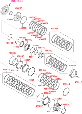   (Hyundai-KIA) 456413B000