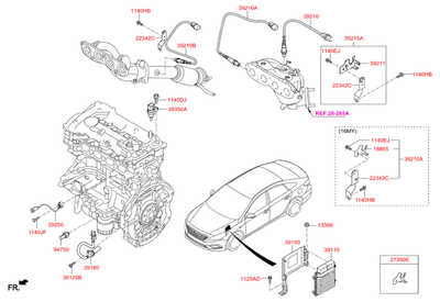 Электрохимический лямбда (Hyundai-KIA) 392102E401 Электрохимический лямбда (Hyundai-KIA) 392102E401