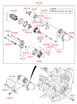   (Hyundai-KIA) 361203C121