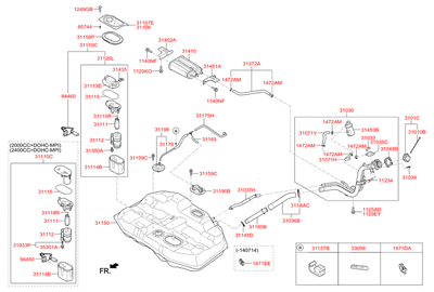 Насос топливный (Hyundai-KIA) 31110C1200 Насос топливный (Hyundai-KIA) 31110C1200