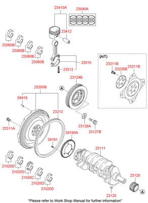 Подшипник скольжения шатуна (Hyundai-KIA) 230602G110 Подшипник скольжения шатуна (Hyundai-KIA) 230602G110