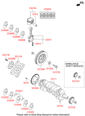 Подшипник скольжение коленвала (Hyundai-KIA) 210202G030 Подшипник скольжение коленвала (Hyundai-KIA) 210202G030