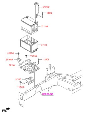 Болт (Hyundai-KIA) 371643S000 Болт (Hyundai-KIA) 371643S000